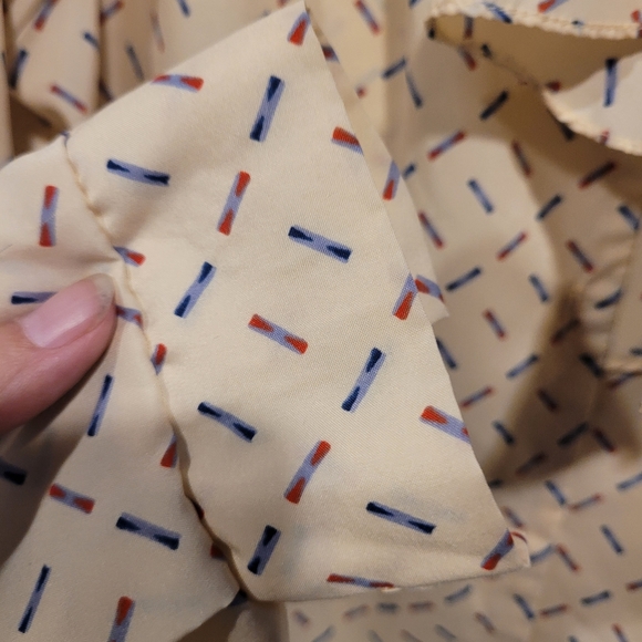 Vintage Pins and Needles Tan Blouse Size 8 Petite - Picture 5 of 16